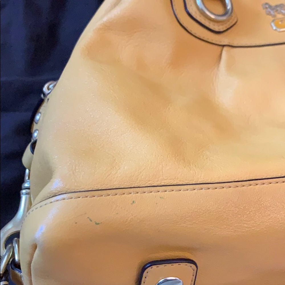 Authentic Coach Mustard Yellow Satchel/Crossbody - Picture 8 of 8